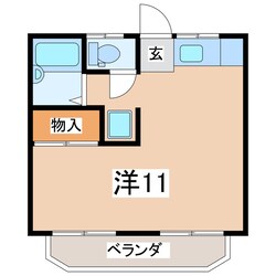 郡山富田駅 徒歩20分 1階の物件間取画像